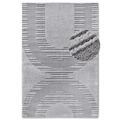 Vloerkleed Bartoux - Lichtgrijs maat: 235x160cm - materiaal: Polyester - Dekbed-Discounter.nl