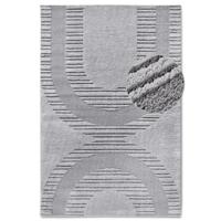 Vloerkleed Bartoux - Lichtgrijs maat: 235x160cm - materiaal: Polyester - Dekbed-Discounter.nl