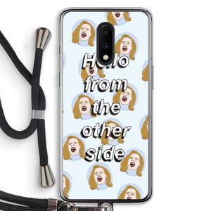 Hello: OnePlus 7 Transparant Hoesje met koord