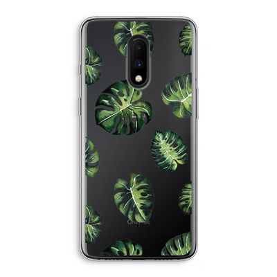 Tropische bladeren: OnePlus 7 Transparant Hoesje