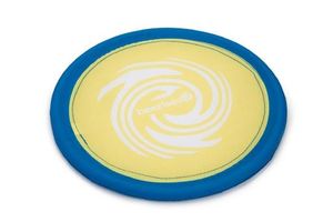 Beeztees fetch frisbee - hondenspeelgoed - geel/blauw - 25 cm