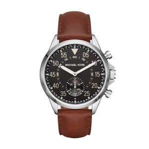 Horlogeband Smartwatch Michael Kors MKT4001 Leder Bruin 24mm