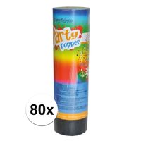 80x voordelige kleine party poppers   - - thumbnail