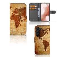 Samsung Galaxy S23 | Flip Cover | Wereldkaart