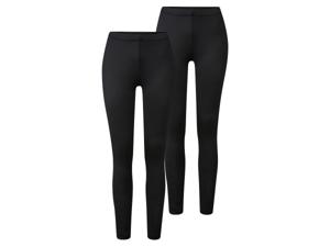 esmara 2 dames leggings (XS (32/34), Zwart)