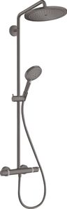 Hansgrohe Croma Select S regendoucheset EcoSmart rond Ø28cm Brushed black chrome