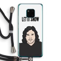 Let It Snow: Huawei Mate 20 Pro Transparant Hoesje met koord