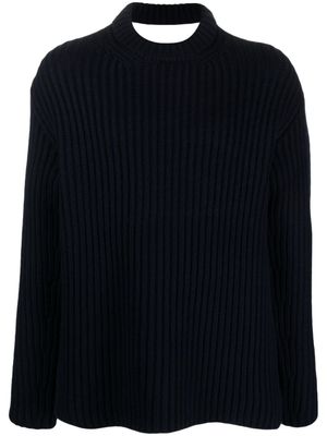 Botter pull à détail de découpes - Bleu