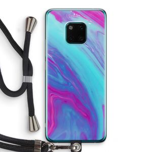 Zweverige regenboog: Huawei Mate 20 Pro Transparant Hoesje met koord