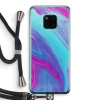 Zweverige regenboog: Huawei Mate 20 Pro Transparant Hoesje met koord