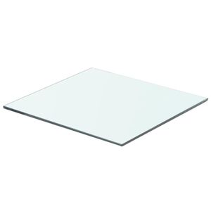 Wandschap transparant 40x30 cm glas