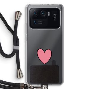Hartje: Xiaomi Mi 11 Ultra Transparant Hoesje met koord