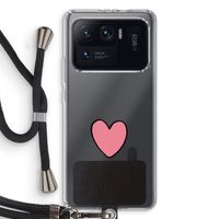 Hartje: Xiaomi Mi 11 Ultra Transparant Hoesje met koord