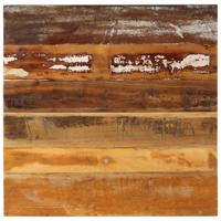 Tafelblad vierkant 15-16 mm 70x70 cm massief gerecycled hout