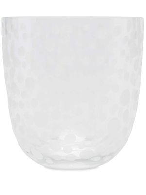 Carlo Moretti verre à détails de pois - Blanc