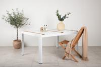 Nohr Tuintafel Lynnetta 150 x 90cm - Wit