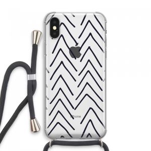 Marrakech Arrows: iPhone XS Max Transparant Hoesje met koord