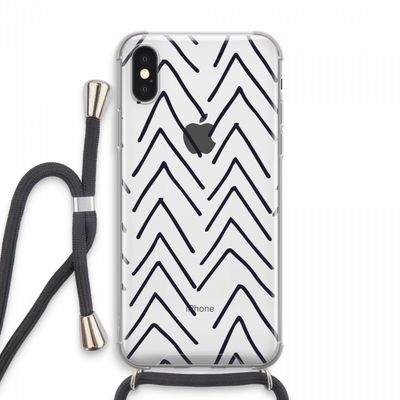 Marrakech Arrows: iPhone XS Max Transparant Hoesje met koord