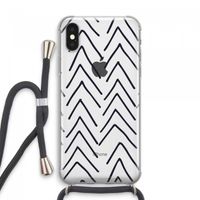 Marrakech Arrows: iPhone XS Max Transparant Hoesje met koord