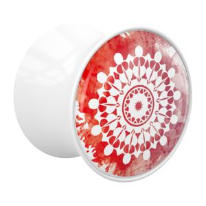 Double Flared Plug met Mandala-design Acryl Tunnels & Plugs