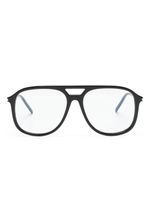 Saint Laurent Eyewear lunettes de vue à monture pilote - Noir