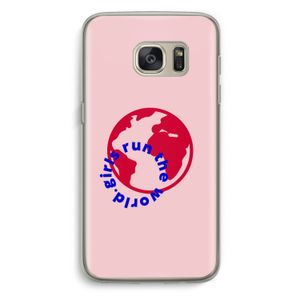 Run The World: Samsung Galaxy S7 Transparant Hoesje