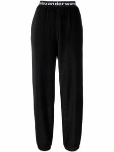 Alexander Wang pantalon de jogging à logo - Noir