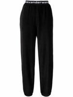 Alexander Wang pantalon de jogging à logo - Noir - thumbnail