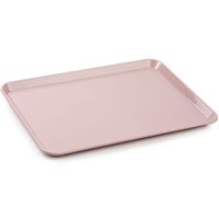 Dienblad/serveerblad in oud roze kunststof 35 x 24 cm