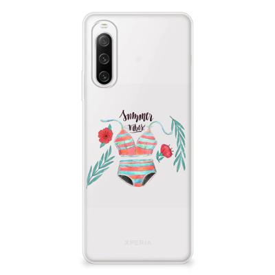 Sony Xperia 10 IV Telefoonhoesje met Naam Boho Summer Sony Xperia 10 IV Telefoonhoesje met Naam Boho Summer
