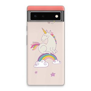 Regenboog eenhoorn: Google Pixel 6 Transparant Hoesje