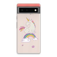 Regenboog eenhoorn: Google Pixel 6 Transparant Hoesje