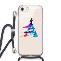 Abstract Spectrum: iPhone 8 Transparant Hoesje met koord
