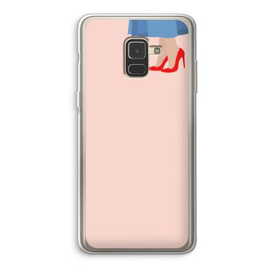 High heels: Samsung Galaxy A8 (2018) Transparant Hoesje