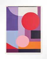 Urban Cotton Wandkleed 'Attraction' 145 x 190cm in Floating Frame - off white
