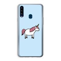 Eenhoorn: Samsung Galaxy A20s Transparant Hoesje