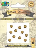 Vaessen Creative • splitpennen vintage 5mm antiek goud