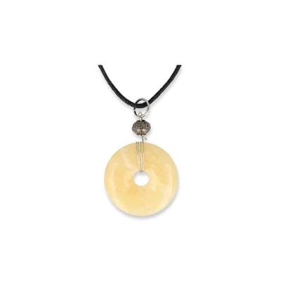 Donuthanger Calciet Geel aan Koord (30 mm)