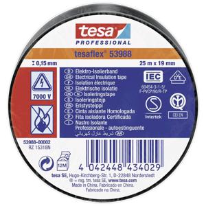 tesa tesaflex IEC 53988-00002-00 Isolatietape Zwart (l x b) 25 m x 19 mm 1 stuk(s)