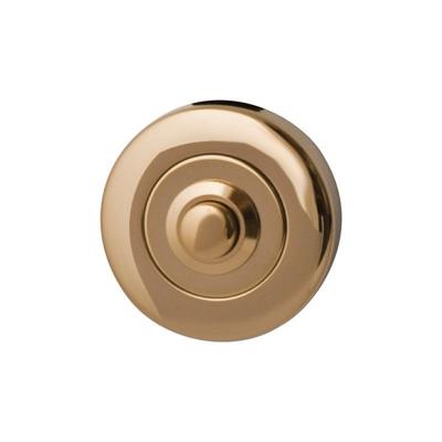 Hardbrass Beldrukker Artax rond - PVD messing
