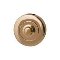 Hardbrass Beldrukker Artax rond - PVD messing