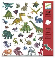 160 stickers Dinosaurussen DJECO groen