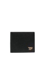 TOM FORD portefeuille en cuir grainé à plaque logo - Noir - thumbnail