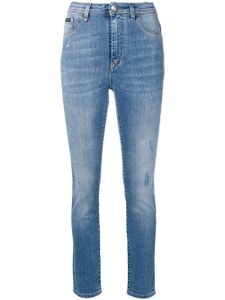 Philipp Plein jean skinny à taille haute - Bleu