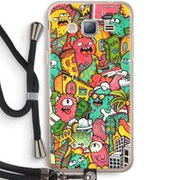 Vexx City: Samsung Galaxy J3 (2016) Transparant Hoesje met koord