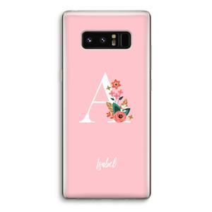 Pink Bouquet: Samsung Galaxy Note 8 Transparant Hoesje