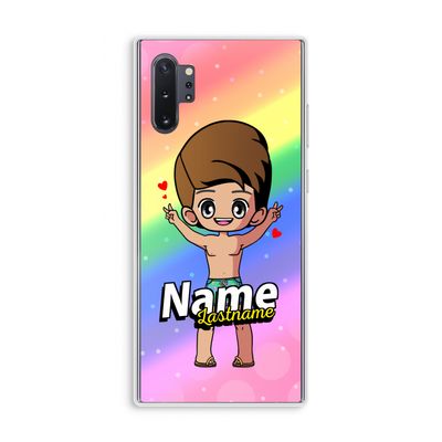 Chibi Maker man: Samsung Galaxy Note 10 Plus Transparant Hoesje
