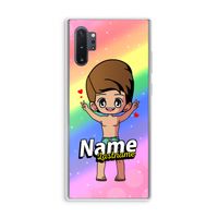 Chibi Maker man: Samsung Galaxy Note 10 Plus Transparant Hoesje