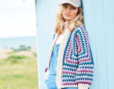 Haakpatroon Stylecraft Granny Hexagon Cardigans 9965