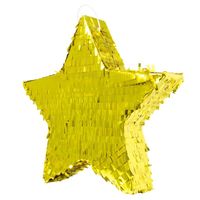 Pinata glimmende gouden ster - 45 cm